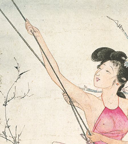 松江-胡也佛的仕女画和最知名的金瓶梅秘戏图